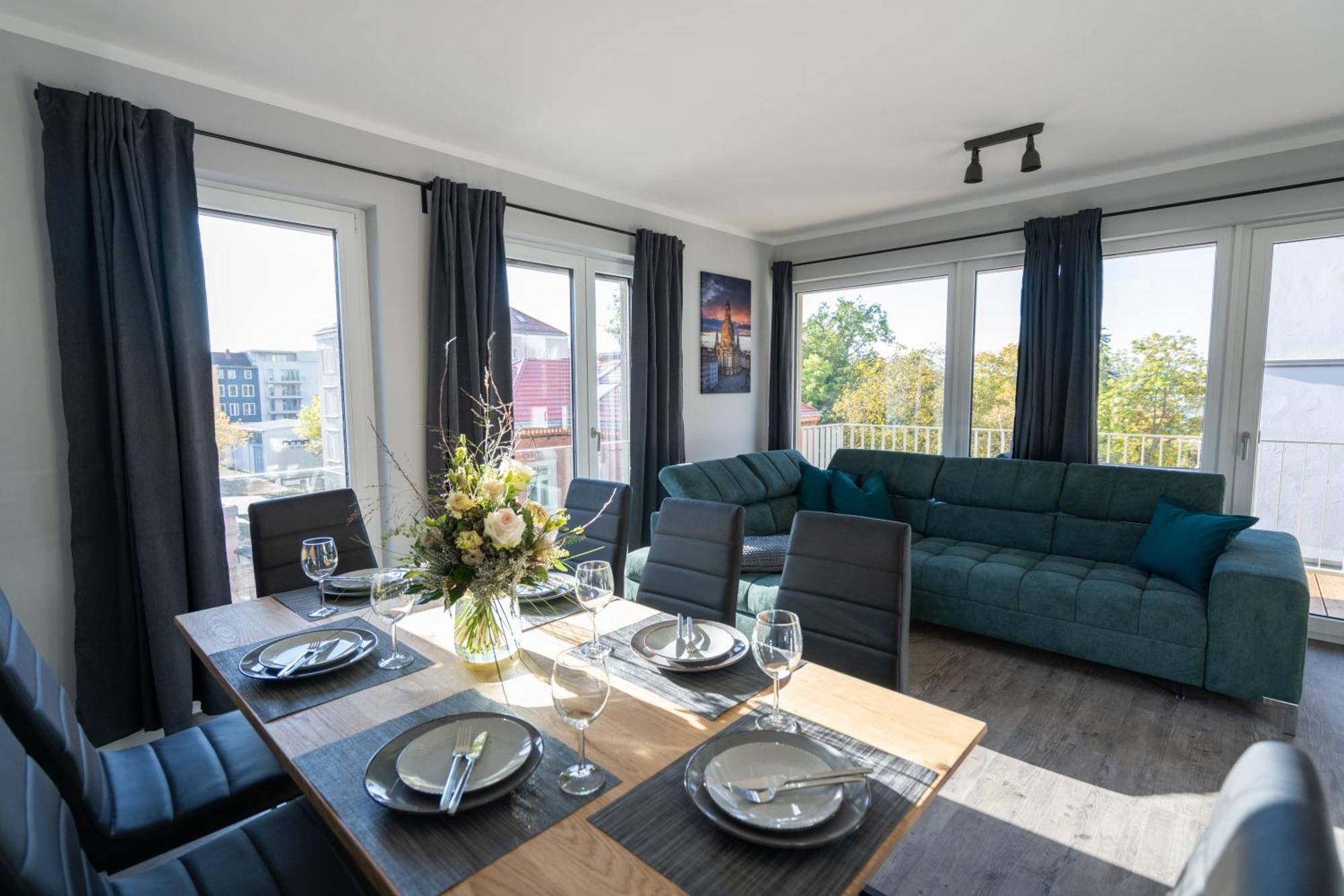 Supreme City Dream Mit Terrasse Und Parkplatz - 110M² Dresden Buitenkant foto